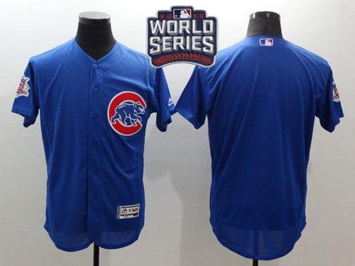 Chicago Cubs Blank Blue Flexbase Collection 2016 World Series Bound Stitched MLB Jersey