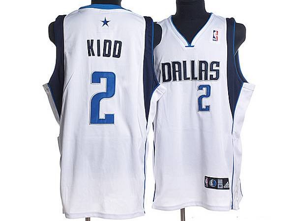 Men's Dallas Mavericks #2 Jason Kidd Stitched White NBA Jersey