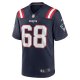 Men's New England Patriots Atonio Mafi Nike  Navy Team Game Jersey