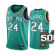 San Antonio Spurs Devin Vassell #24 Teal 2022-23 City Edition 50th Anniversary Jersey