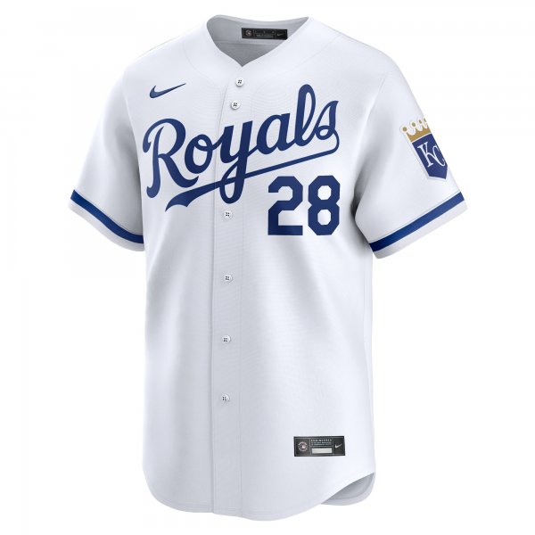 Men's Kansas City Royals Kyle Isbel Nike White Home Limited Player Jersey