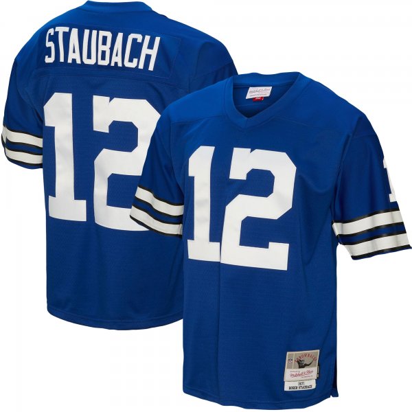 Men's Dallas Cowboys Roger Staubach Mitchell & Ness Royal Legacy Replica Jersey