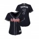 Women's Atlanta Braves Dansby Swanson Majestic Alternate 2019 Cool Base MLB Jersey