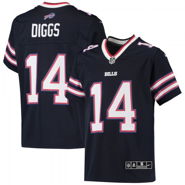 Youth Buffalo Bills Stefon Diggs Nike Navy Inverted Team Game Jersey