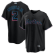 Men's Miami Marlins #2 Jazz Chisholm Jr. Nike Black Alternate Player MLB Jersey