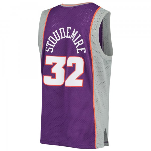 Men's Phoenix Suns Amar'e Stoudemire Mitchell & Ness Purple 2001/02 Hardwood Classics Swingman Jersey