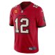 Men's Tampa Bay Buccaneers Tom Brady Nike Red Captain Vapor Limited Jersey