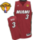 Men's Miami Heat Finals Patch #3 Dwyane Wade Revolution 30 Red Stitched NBA Jersey