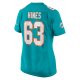 Women's Miami Dolphins Chasen Hines Nike  Aqua Team Game Jersey