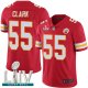 Kansas City Chiefs #55 Frank Clark Red Team Color Super Bowl LIV Bound Youth Stitched NFL Vapor Untouchable Limited Jersey