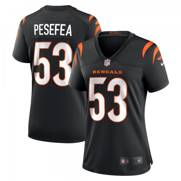 Women's Cincinnati Bengals TJ Pesefea Nike  Black Team Game Jersey