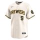 Men's Milwaukee Brewers Jake Bauers Nike Cream Home Limited Player Jersey