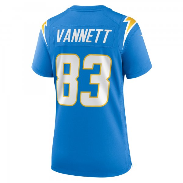 Women's Los Angeles Chargers Nick Vannett Nike  Powder Blue Team Game Jersey