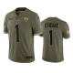 Jacksonville Jaguars Travis Etienne Olive 2022 Salute To Service Limited Jersey #1