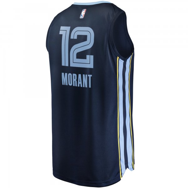 Men's Memphis Grizzlies Ja Morant Fanatics Navy Fast Break Replica Jersey - Icon Edition