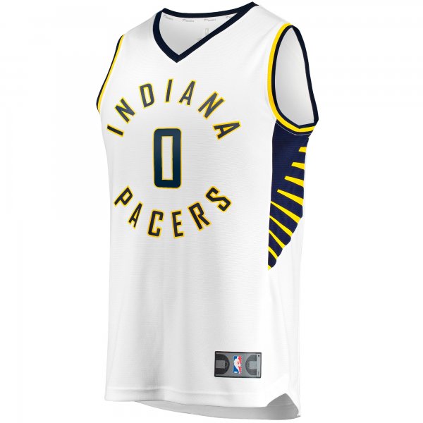 Youth Indiana Pacers Tyrese Haliburton Fanatics White Fast Break Replica Jersey - Association Edition