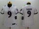 Nike Baltimore Ravens #9 Justin Tucker White Women's Stitched NFL New Limited Jersey