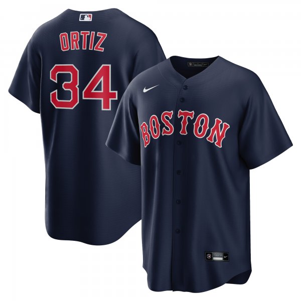 Men's Boston Red Sox David Ortiz Nike Navy Alternate Replica Player Jersey