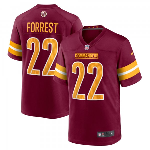 Men's Washington Commanders Darrick Forrest Nike Burgundy Game Player Jersey