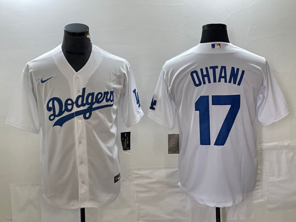 Men's Los Angeles Dodgers #17 Nike White Shohei Ohtani Jersey