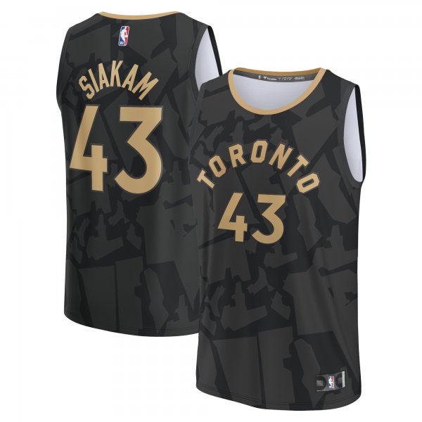 Men's Toronto Raptors Pascal Siakam Fanatics Black Fastbreak Jersey - City Edition