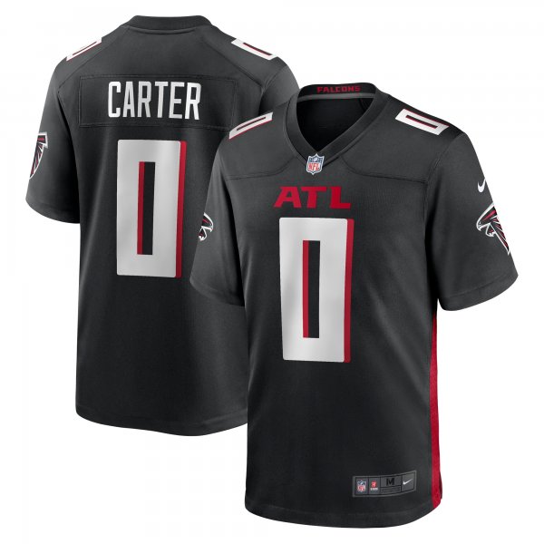 Men's Atlanta Falcons Lorenzo Carter Nike Black Game Player Jersey