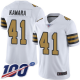 New Orleans Saints #41 Alvin Kamara White Men's Stitched NFL Limited Rush 100th Season Jersey