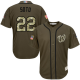 Washington Nationals #22 Juan Soto Green Salute to Service Stitched MLB Jersey