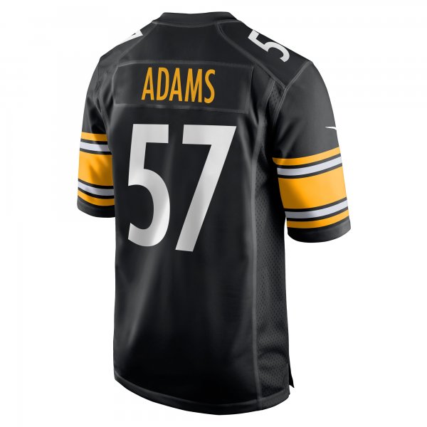 Men's Pittsburgh Steelers Montravius Adams Nike Black Game Player Jersey