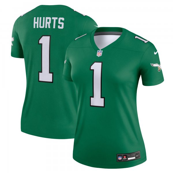 Women's Philadelphia Eagles Jalen Hurts Nike Kelly Green Alternate Legend Player Jersey