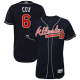 Atlanta Braves #6 Bobby Cox Navy Blue Flexbase Collection Stitched MLB Jersey