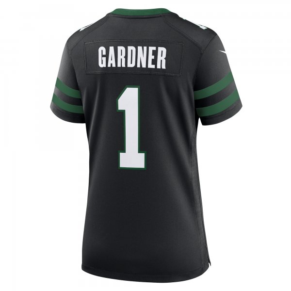 Women's New York Jets Ahmad Sauce Gardner Nike Legacy Black Alternate Game Jersey