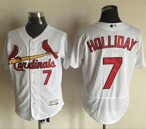 St. Louis Cardinals #7 Matt Holliday White Flexbase Collection Stitched MLB Jersey