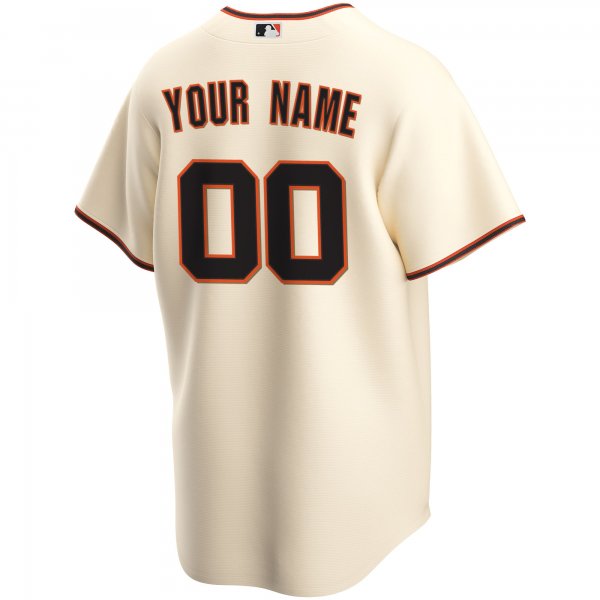 Men's San Francisco Giants Nike Cream Home Replica Custom Jersey