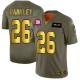 Men's New York Giants #26 Saquon Barkley Camo/Gold Stitched NFL Limited 2019 Salute To Service Jersey