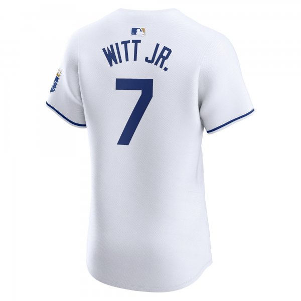 Men's Kansas City Royals Bobby Witt Jr. Nike White Home Elite Player Jersey