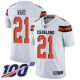 Cleveland Browns #21 Denzel Ward White Men's Stitched NFL 100th Season Vapor Limited Jersey