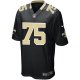 Men's New Orleans Saints Andrus Peat Nike Black Game Player Jersey