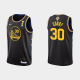 2022 NBA Finals Champions Men's Golden State Warriors Stephen Curry #30 Black City Black Jersey