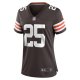 Women's Cleveland Browns Kahlef Hailassie Nike  Brown Team Game Jersey