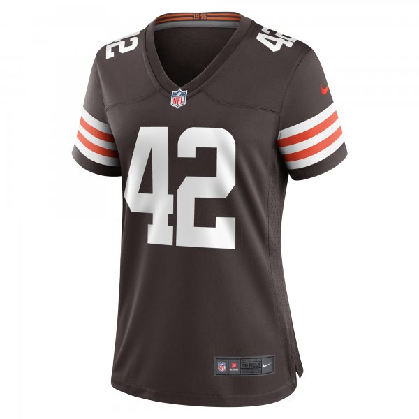 Women's Cleveland Browns Tony Fields II Nike  Brown Team Game Jersey