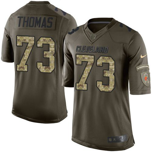 Nike Cleveland Browns #73 Joe Thomas Green Youth Stitched NFL Limited Salute to Service Jersey