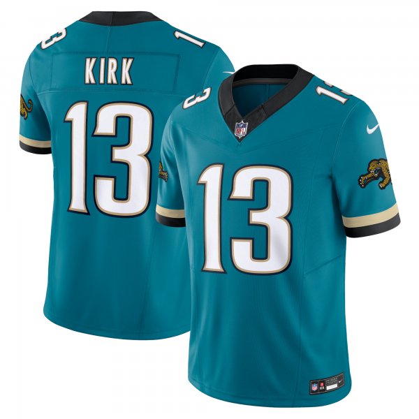 Men's Jacksonville Jaguars #13 Christian Kirk Nike Teal Prowler Throwback Vapor F.U.S.E. Jersey