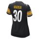 Women's Pittsburgh Steelers Jaylen Warren Nike Black Game Player Jersey