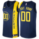 Men's Nike Pacers Personalized Swingman Navy Blue NBA City Edition Jersey