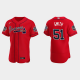 Men's Atlanta Braves #51 Will Smith Red Alternate 2021 MLB All-Star Jersey