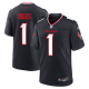 Men's Nike Houston Texans #1 Stefon Diggs Navy Limited Jersey