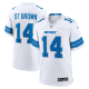 Youth Detroit Lions #14 Amon-Ra St. Brown Nike White Limited Jersey