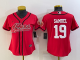 Women's San Francisco 49ers #19 Deebo Samuel Red Stitched Baseball Cool Base Jersey