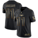 Men's New England Patriots #11 Julian Edelman Black/Gold Stitched NFL Vapor Untouchable Limited Jersey